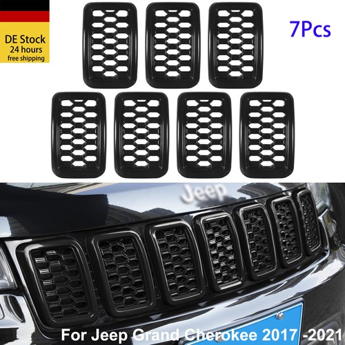 Für Jeep Grand Cherokee 2017-2022 Waben Frontgrill Autogrill Netzeinsätze - Bild 1 von 9