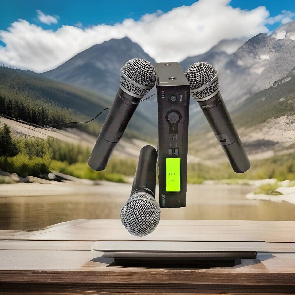 Shure SLX4 Wireless Receiver G4 Band 470–494 MHz – UHF Rackmount Unit Only NoMic - Image 3 of 4