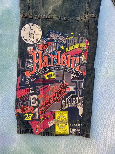 Vintage Platinum Fubu Harlem Globetrotters Limited Edition Men's Jeans Size 52. - Picture 3 of 12