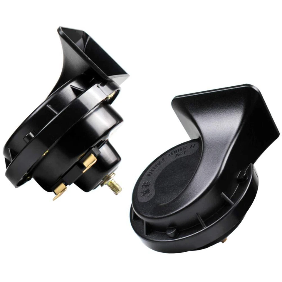 Horns 12V Car Horn Loud Dual-Tone Waterproof Electric Snail Horn Kit Universa... Foto 2 de 4