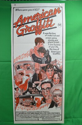 American Graffiti Original Movie Poster 1973 By Robert Burton Printers 