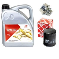 MotoröL Set 10W-40 5 Liter + ÖLfilter + Schraube FüR Mitsubishi Colt Outlander