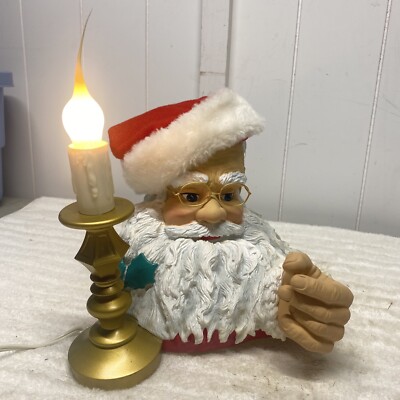 Vintage trendmasters santa clause with candle 1996 Christmas | eBay