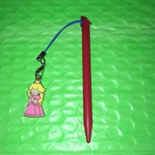 New 3DS XL Stylus with Peach Charm - Stylus  Charm for Nintendo DS System