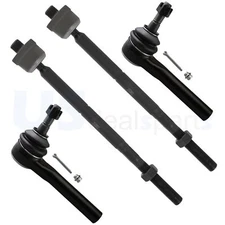 4x Front Inner Outer Tie Rod End For 2015 16 17-2019 GMC Yukon Cadillac Escalade