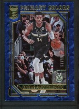 2021-22 GIANNIS ANTETOKOUNMPO 67/99 PANINI DONRUSS ELITE PRIMARY COLORS