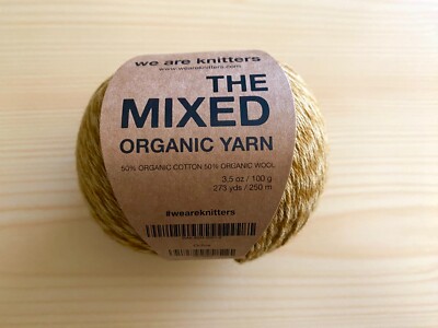 We Are Knitters WAK The Mixed Ochre yarn, 50% cotton 50% wool
