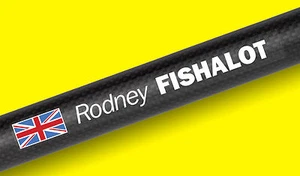 FISHING ROD TACKLE BOX personalised name Decal Stickers SET OF 6 with flag