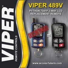 Viper 489V 2-Way LCD Remote Control Replacement Transmitter NEW Python 7341P
