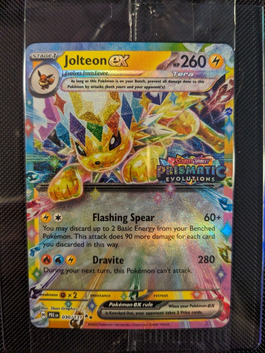 Pokemon TCG: Jolteon EX Prismatic Evolution STAMPED Promo 030/131