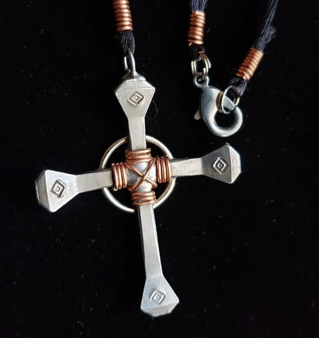 Horseshoe Nail Cross Necklaces