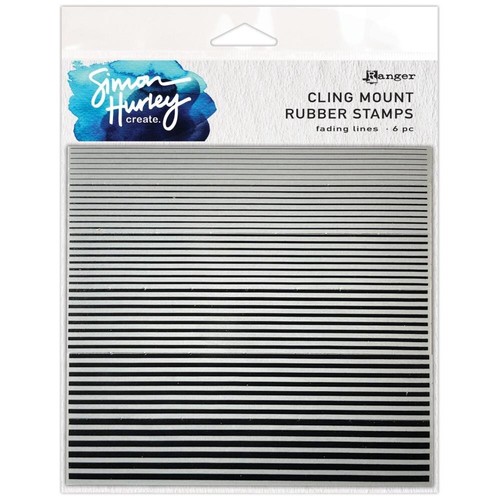 Ranger Ink - Simon Hurley create.  - Background Cling Stamps - Fading Lines - Bild 1 von 4
