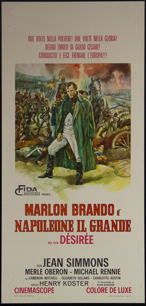Locandina originale film Désirée (1954) - Regia di Henry Koster
