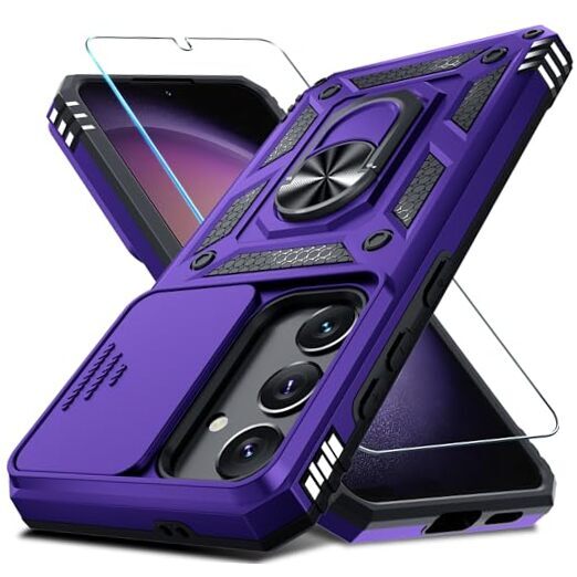Janmitta Compatible with Samsung Galaxy S24 FE Case for Samusng S24 FE Purple