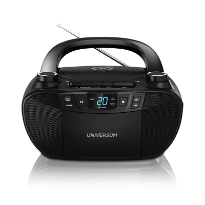 Universum BB 200 - tragbarer CD-Player mit Radio und Kassette - Boombox mit AUX