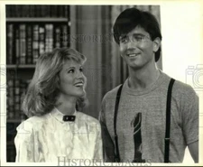 1986 Press Photo Leah Ayres & Matt McCoy Star in "We're Putting on the Ritz"