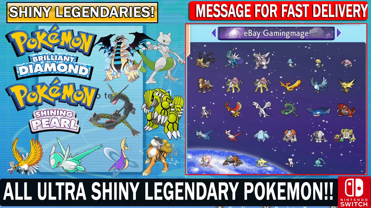 Pokemon Brilliant Diamond & Shining Pearl / Shiny Legendary 