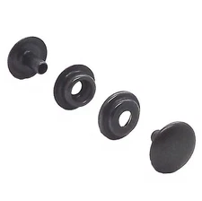 1000 Pack Line 24 Black Plated Steel Snaps 1263-23 by Stecksstore