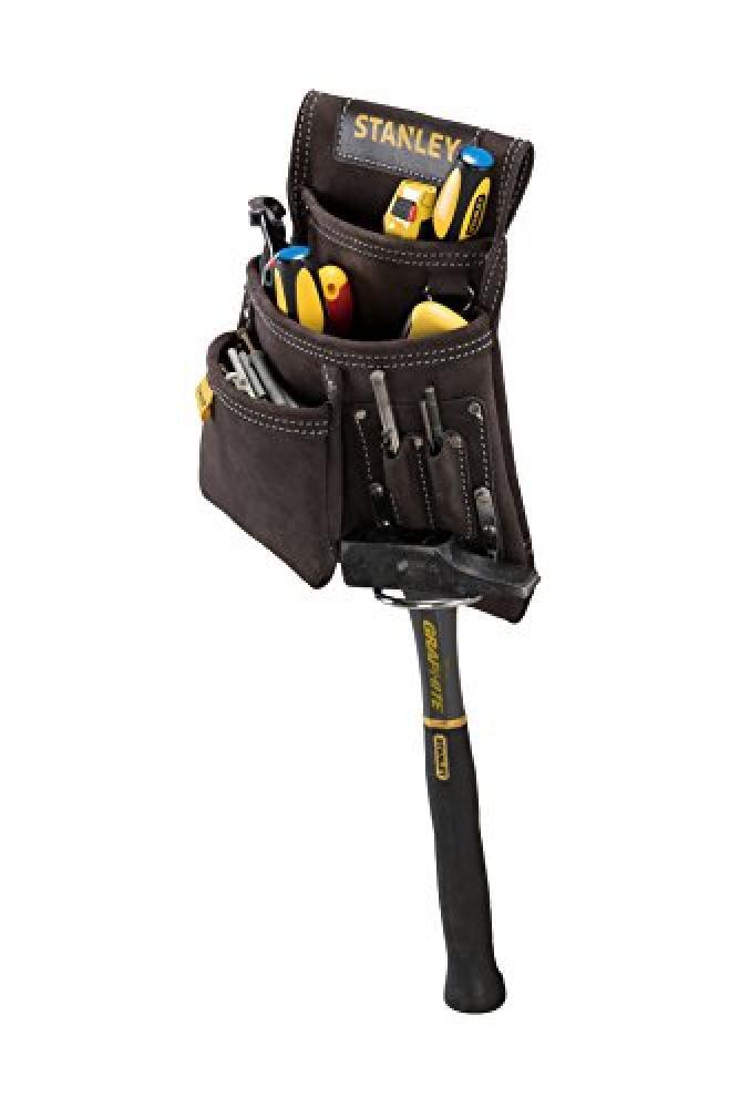 STANLEY STST1-80114 Fodero porta utensili in cuoio, Giallo/Marrone - NUOVO