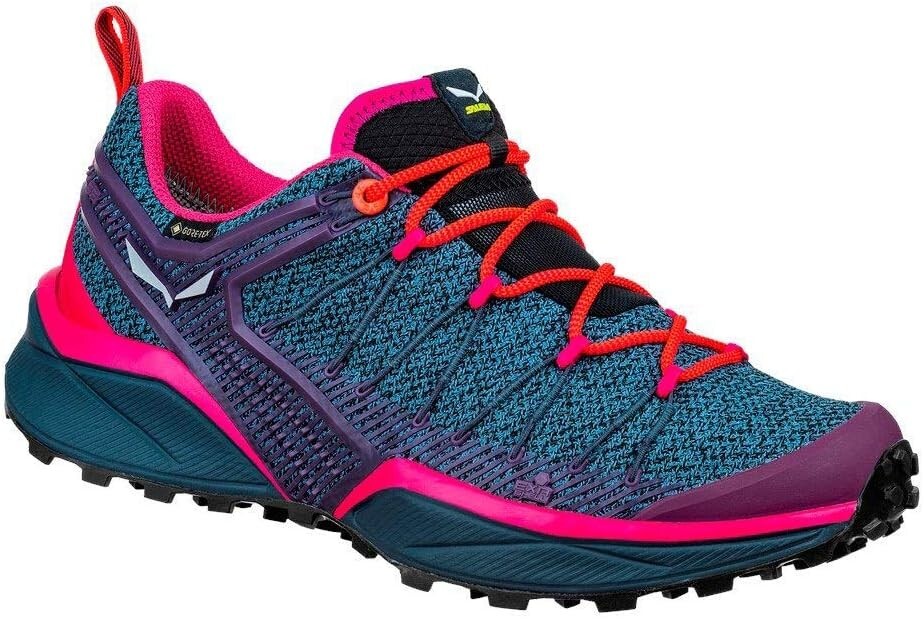 Zapato de senderismo Salewa® 7 B Dropline GORE-TEX® para mujer en azul ombre/rosa virtual