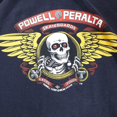 Giacca Powell Peralta uomo grande grunge skateboard teschio grafica zip cappuccio - Foto 10 di 15