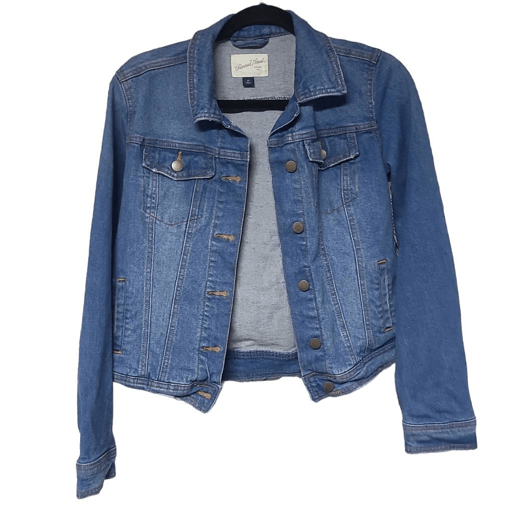 Universal thread X small denim jacket - image 1