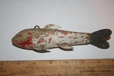 Vintage Wood Ice Fishing Spearing Decoy-Unknown Minnesota-1940's?