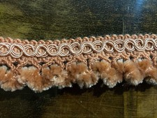 7/8'' French Vintage Orange Bobble Fringe 64''
