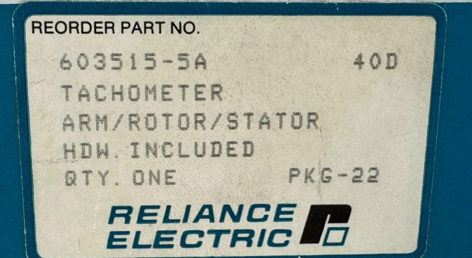 Nouveau Reliance Electric 603515-5A Kit De Tachymètre TGF-2100-03-A TGF-2100-03A - Photo 4/4