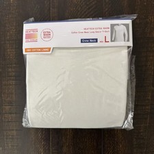 Uniqlo Heattech Extra Warm Cotton Crewneck T-Shirt White Heat Tech Size L