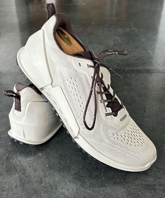 Ecco Men's Biom 2.0 Breathru Sneakers Gravel Cream Drawstring EU 46 Sz 1 2-12.5