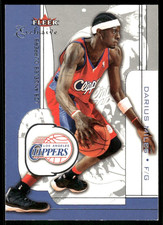 2001-02 Fleer Exclusive #16 Darius Miles Los Angeles Clippers basketball card