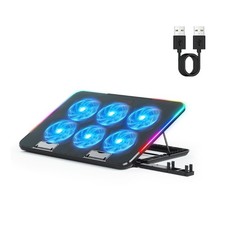 Laptop Cooling Pad Gaming Laptop Stand Portable Computer Stand Riser with 6 Fan