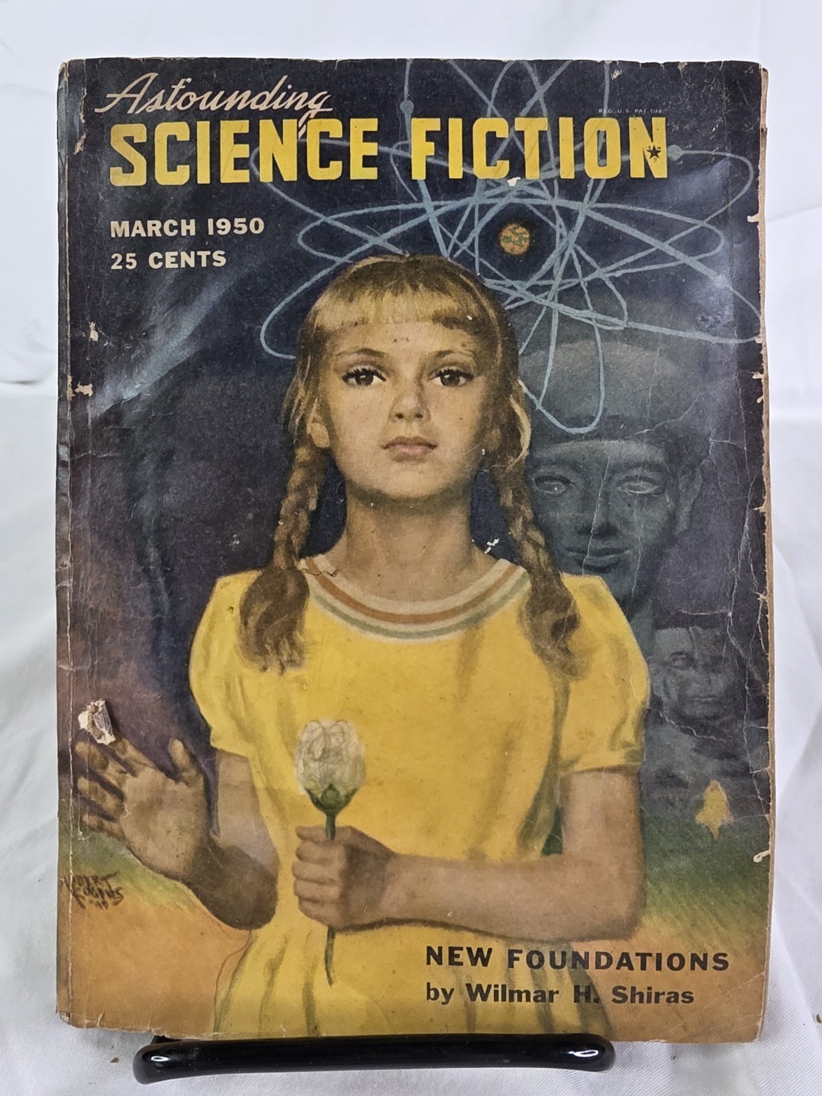 Astounding Science Fiction Mar 1950 Pulp L Ron Hubbard Hubert Rogers FR