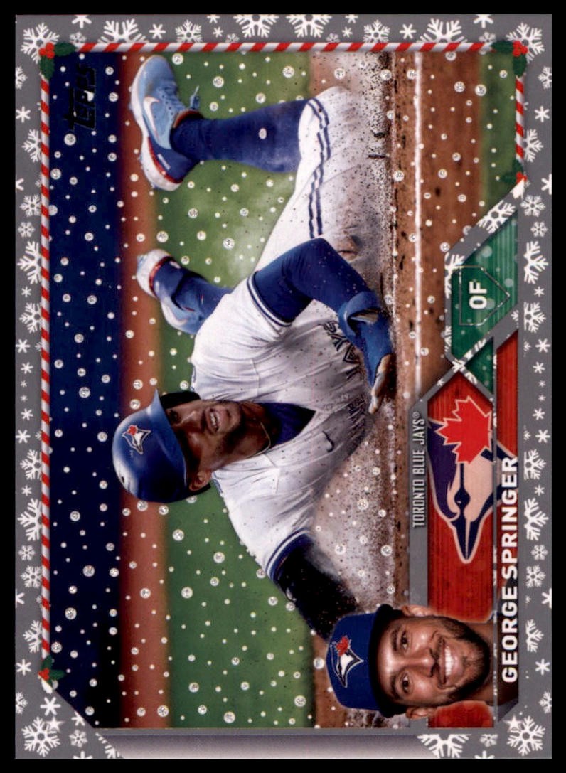 George Springer 2023 Topps Holiday Metallic #H35 Toronto Blue Jays