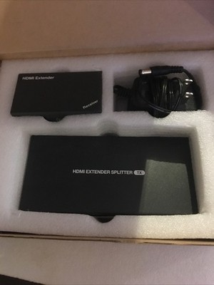 HDMI Extender Splitter 1x2, 1080P@60Hz, Over CAT5e/CAT6/CAT7 Cable