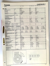 Test und Einstellwerte Chrysler F + GB Autodata Oldtimer ab1966