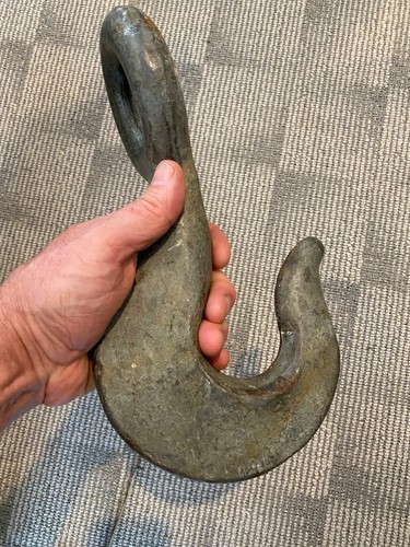 Large Heavy-duty Cast Iron Metal Industrial Rigging, Towing, Hoist Hook