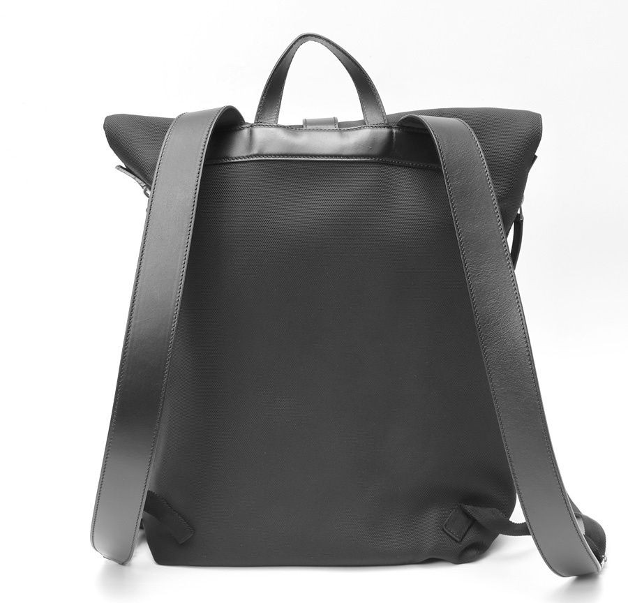 Gucci Sherry Line Canvas Leather Backpack Black Used 337075 Bag From Japan thumbnail 3