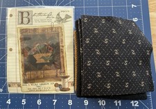 Buttermilk Basin Wool  Needle BOM May Pattern w Wool Fabric  Flower Basket