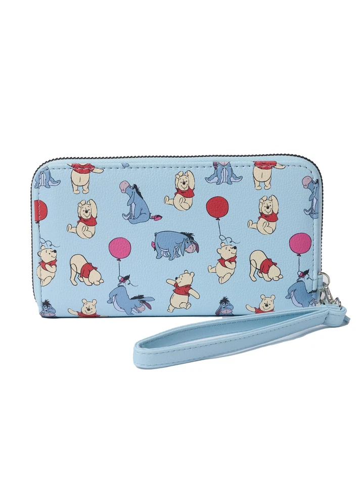 Women's Winnie The Pooh and Eeyore Wallet Wristlet All-Over Print Zip Around - Image 2 of 4