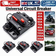 30-300Amp Waterproof Car Circuit Breaker Fuse Reset for Boat Auto DC 12V-48V UK