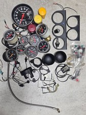 Autometer Sport Pro-comp - 9 Gauges Warning Lights Brackets Accs - Lot