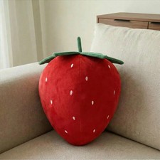 PILLOWS DECORATIVE THROW TOSS PILLOW FOR COUCH BEDROOM FRUIT STRAWBERRY SOFT NEW
