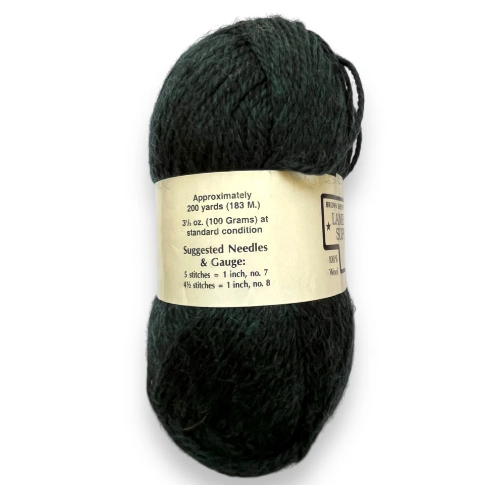 Brown Sheep Lambs Pride SuperWash 100% Wool Yarn | SW24 Galaxy Black - Image 2 of 4