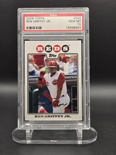 2008 Topps - Ken Griffey Jr #580 PSA 10 GEM MT Cincinnati Reds