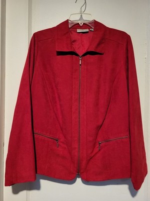 NWOT Studio Works Woman Red Jacket Size 16W #574