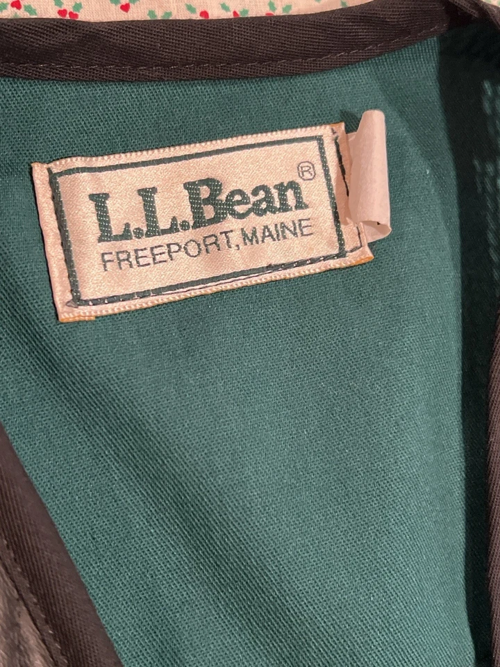 L.L. Bean 80’s 90’s Upland Shooting Hunting Vest Mesh Game XL Made in USA Green - Image 2 of 4