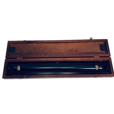 Rolllineal Lineal in Präsentationsbox aus Holz gemarkt T41 Vintage
