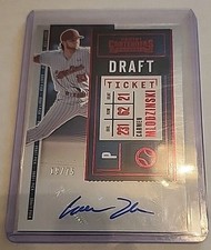 2020 Contenders Carmen Mlodzinski Draft Ticket Prospect Red Auto /75